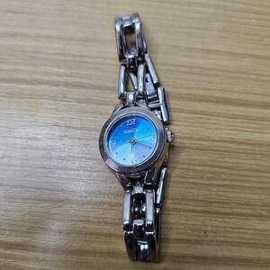 Rumours Womens Watch Silver Stainless Steel Water Resistant Blue Quartz